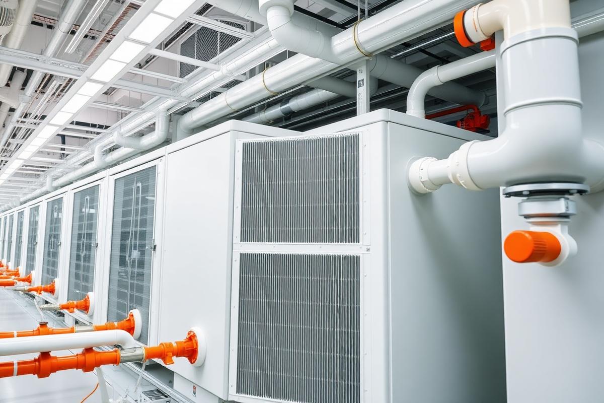 Data center cooling plant and pipework